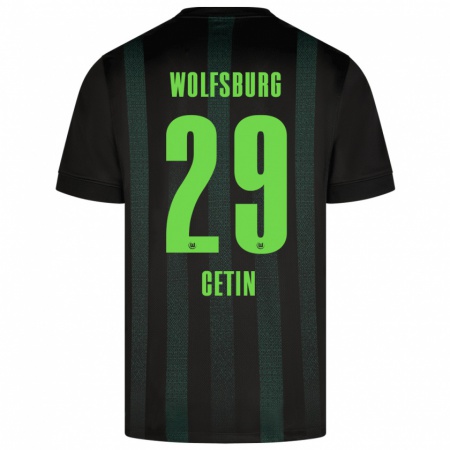 Kandiny Herren Erkan Cetin #29 Dunkelgrün Auswärtstrikot Trikot 2024/25 T-Shirt