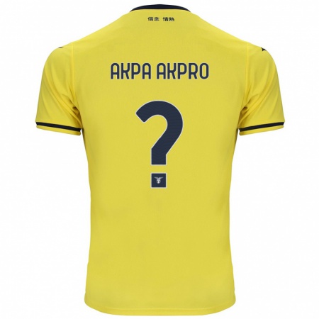 Kandiny Herren Jean-Daniel Akpa Akpro #0 Gelb Auswärtstrikot Trikot 2024/25 T-Shirt