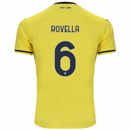 Kandiny Herren Nicolò Rovella #6 Gelb Auswärtstrikot Trikot 2024/25 T-Shirt