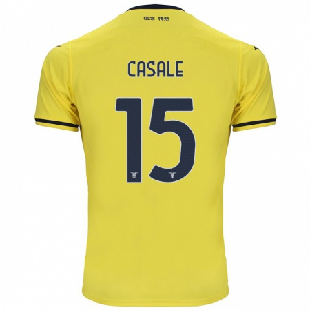 Kandiny Herren Nicolò Casale #15 Gelb Auswärtstrikot Trikot 2024/25 T-Shirt