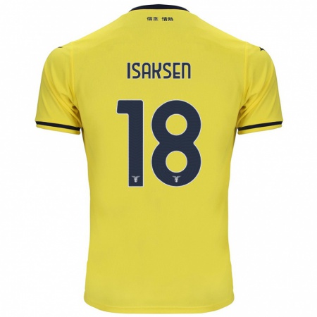 Kandiny Herren Gustav Isaksen #18 Gelb Auswärtstrikot Trikot 2024/25 T-Shirt