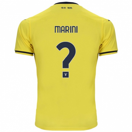 Kandiny Herren Matteo Marini #0 Gelb Auswärtstrikot Trikot 2024/25 T-Shirt