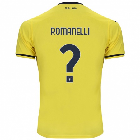 Kandiny Herren Nicolas Romanelli #0 Gelb Auswärtstrikot Trikot 2024/25 T-Shirt