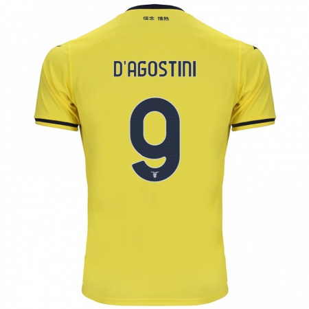 Kandiny Herren Lorenzo D'agostini #9 Gelb Auswärtstrikot Trikot 2024/25 T-Shirt