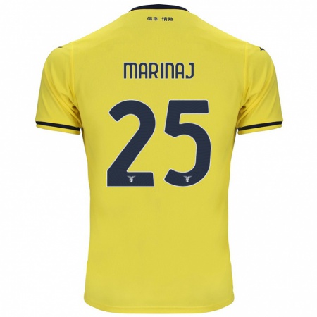 Kandiny Herren Kledi Marinaj #25 Gelb Auswärtstrikot Trikot 2024/25 T-Shirt