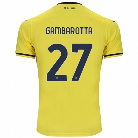 Kandiny Herren Margot Gambarotta #27 Gelb Auswärtstrikot Trikot 2024/25 T-Shirt