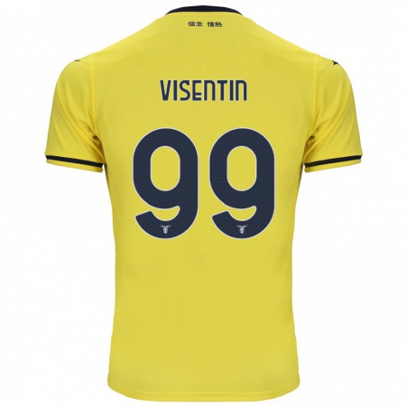 Kandiny Herren Noemi Visentin #99 Gelb Auswärtstrikot Trikot 2024/25 T-Shirt