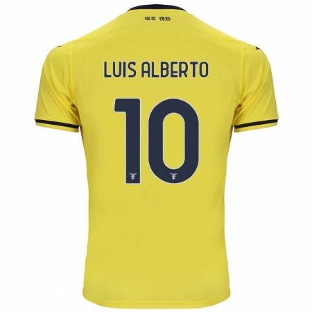 Kandiny Herren Luis Alberto #10 Gelb Auswärtstrikot Trikot 2024/25 T-Shirt