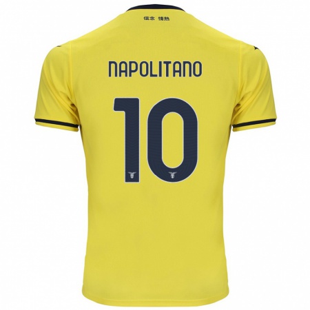 Kandiny Herren Luca Napolitano #10 Gelb Auswärtstrikot Trikot 2024/25 T-Shirt