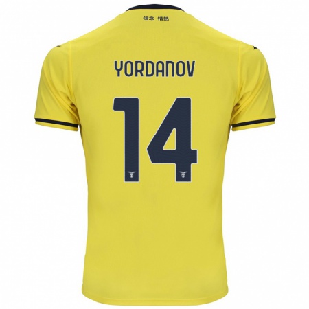 Kandiny Herren Damyan Yordanov #14 Gelb Auswärtstrikot Trikot 2024/25 T-Shirt