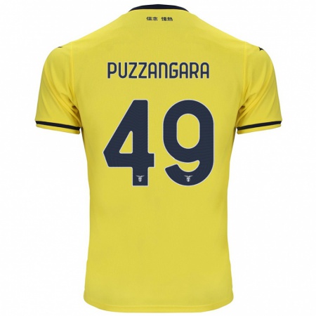 Kandiny Herren Angelo Antonio Puzzangara #49 Gelb Auswärtstrikot Trikot 2024/25 T-Shirt