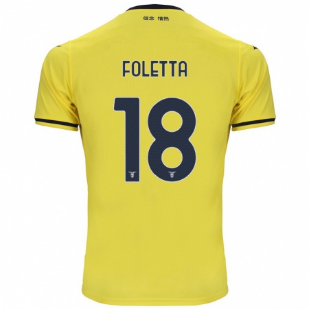 Kandiny Herren Isabella Foletta #18 Gelb Auswärtstrikot Trikot 2024/25 T-Shirt