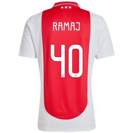 Kandiny Damen Diant Ramaj #40 Rot Weiß Heimtrikot Trikot 2024/25 T-Shirt