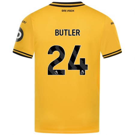 Kandiny Damen Elli Butler #24 Gelb Heimtrikot Trikot 2024/25 T-Shirt