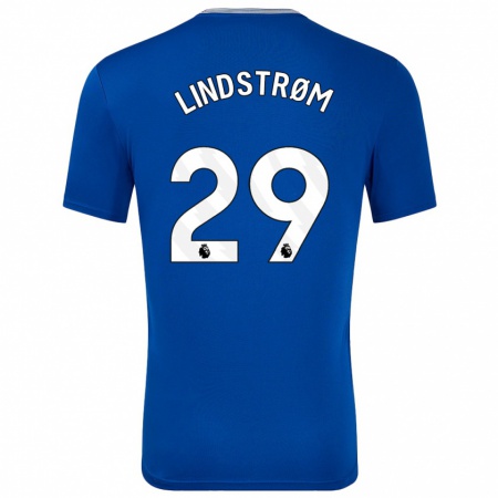 Kandiny Damen Jesper Lindstrøm #29 Blau Mit Heimtrikot Trikot 2024/25 T-Shirt