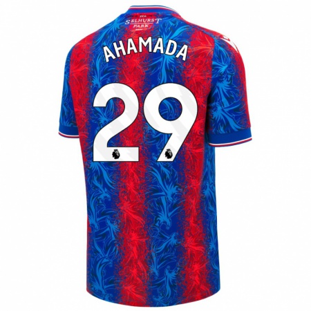 Kandiny Damen Naouirou Ahamada #29 Rot Blauen Streifen Heimtrikot Trikot 2024/25 T-Shirt