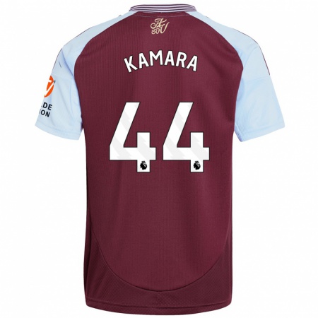 Kandiny Damen Boubacar Kamara #44 Burgunder Himmelblau Heimtrikot Trikot 2024/25 T-Shirt