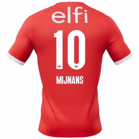 Kandiny Damen Sven Mijnans #10 Rot Weiß Heimtrikot Trikot 2024/25 T-Shirt