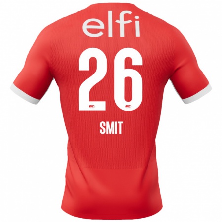 Kandiny Damen Kees Smit #26 Rot Weiß Heimtrikot Trikot 2024/25 T-Shirt