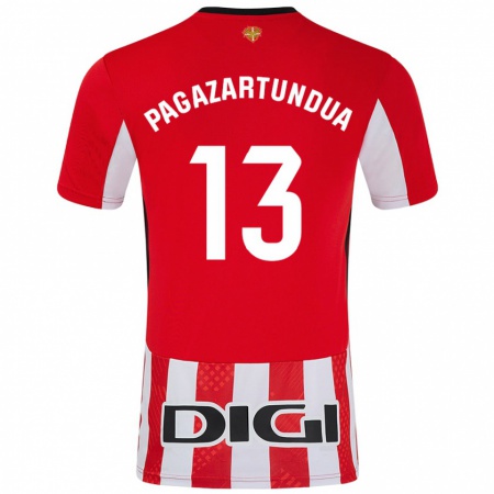 Kandiny Damen Iker Pagazartundua #13 Rot Weiß Heimtrikot Trikot 2024/25 T-Shirt