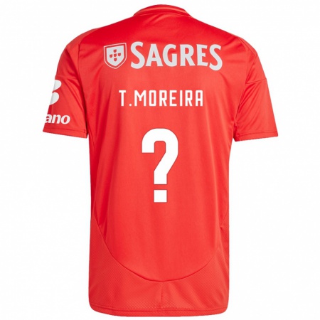 Kandiny Damen Tomás Moreira #0 Rot Weiß Heimtrikot Trikot 2024/25 T-Shirt