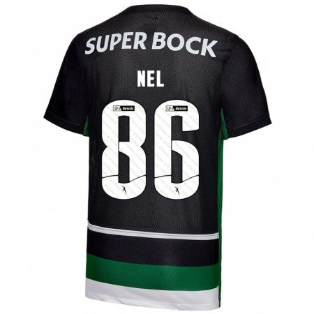 Kandiny Damen Rafael Nel #86 Schwarz Weiß Grün Heimtrikot Trikot 2024/25 T-Shirt