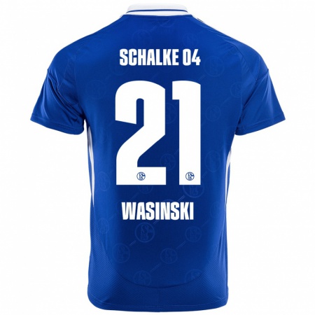 Kandiny Damen Martin Wasinski #21 Königsblau Heimtrikot Trikot 2024/25 T-Shirt