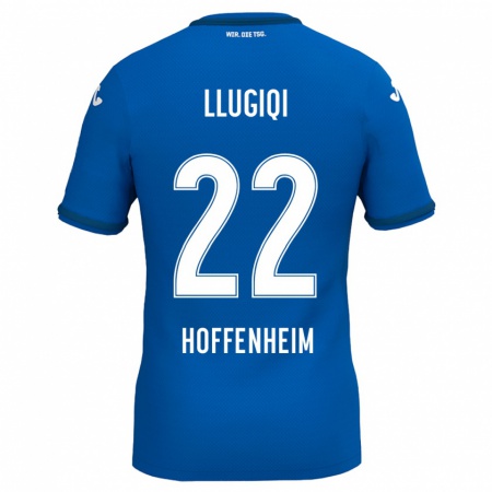 Kandiny Damen Arian Llugiqi #22 Königsblau Heimtrikot Trikot 2024/25 T-Shirt