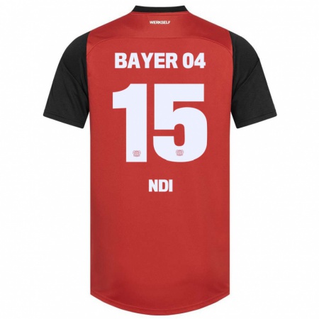 Kandiny Damen Bradley Ndi #15 Rot Schwarz Heimtrikot Trikot 2024/25 T-Shirt