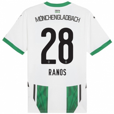 Kandiny Damen Grant-Leon Ranos #28 Weiß Grün Heimtrikot Trikot 2024/25 T-Shirt