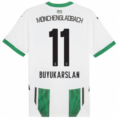 Kandiny Damen Oguzcan Büyükarslan #11 Weiß Grün Heimtrikot Trikot 2024/25 T-Shirt