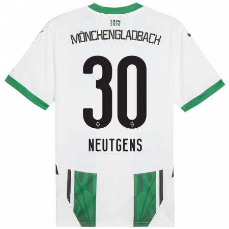 Kandiny Damen Maximilian Neutgens #30 Weiß Grün Heimtrikot Trikot 2024/25 T-Shirt