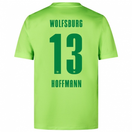 Kandiny Damen Nils Hoffmann #13 Fluoreszierendes Grün Heimtrikot Trikot 2024/25 T-Shirt