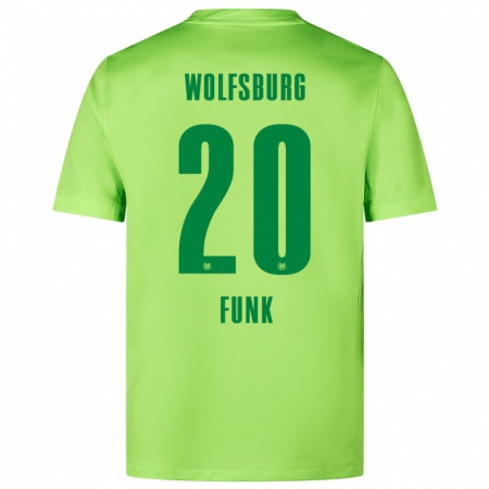 Kandiny Damen Jonah Funk #20 Fluoreszierendes Grün Heimtrikot Trikot 2024/25 T-Shirt