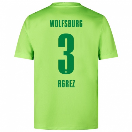 Kandiny Damen Sara Agrež #3 Fluoreszierendes Grün Heimtrikot Trikot 2024/25 T-Shirt