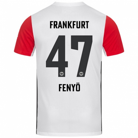 Kandiny Damen Noah Fenyő #47 Weiß Rot Heimtrikot Trikot 2024/25 T-Shirt