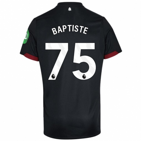 Kandiny Damen Jamal Baptiste #75 Schwarz Weiß Auswärtstrikot Trikot 2024/25 T-Shirt