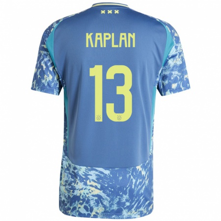 Kandiny Damen Ahmetcan Kaplan #13 Grau Blau Gelb Auswärtstrikot Trikot 2024/25 T-Shirt