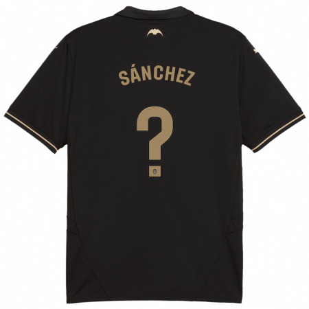 Kandiny Damen Dani Sánchez #0 Schwarz Auswärtstrikot Trikot 2024/25 T-Shirt