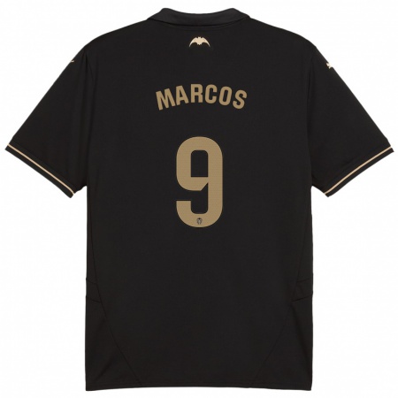 Kandiny Damen Ana Marcos #9 Schwarz Auswärtstrikot Trikot 2024/25 T-Shirt