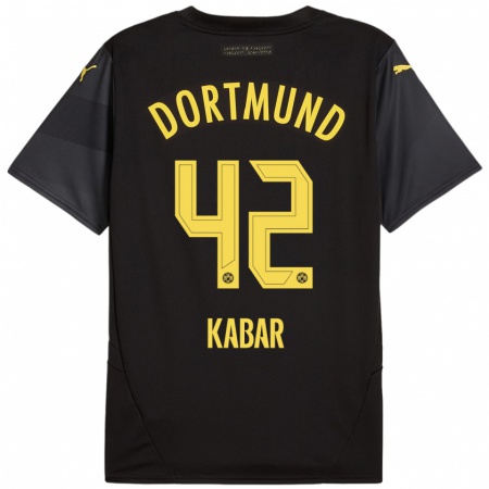 Kandiny Damen Almugera Kabar #42 Schwarz Gelb Auswärtstrikot Trikot 2024/25 T-Shirt