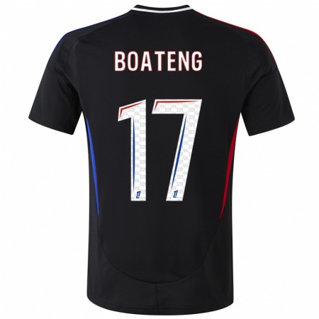 Kandiny Damen Jerome Boateng #17 Schwarz Auswärtstrikot Trikot 2024/25 T-Shirt