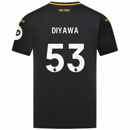 Kandiny Damen Aaron Keto-Diyawa #53 Schwarz Auswärtstrikot Trikot 2024/25 T-Shirt