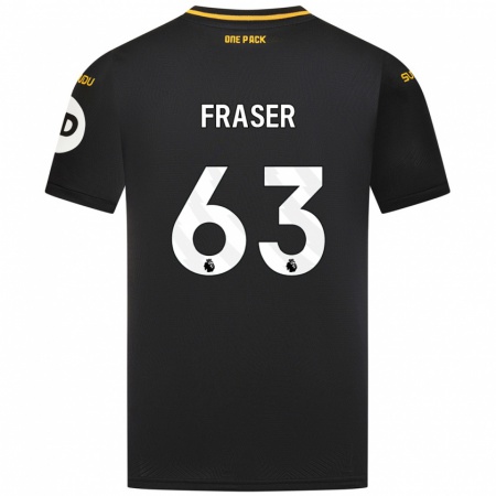 Kandiny Damen Nathan Fraser #63 Schwarz Auswärtstrikot Trikot 2024/25 T-Shirt