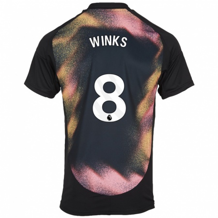 Kandiny Damen Harry Winks #8 Schwarz Weiß Auswärtstrikot Trikot 2024/25 T-Shirt