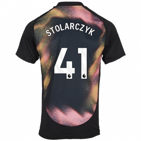 Kandiny Damen Jakub Stolarczyk #41 Schwarz Weiß Auswärtstrikot Trikot 2024/25 T-Shirt