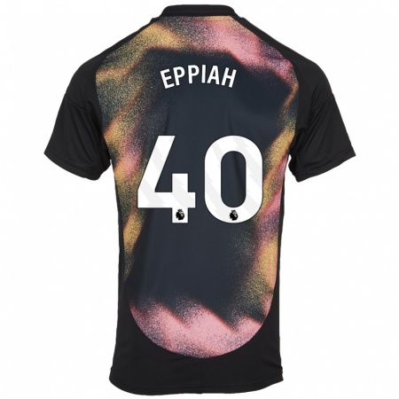 Kandiny Damen Josh Eppiah #40 Schwarz Weiß Auswärtstrikot Trikot 2024/25 T-Shirt