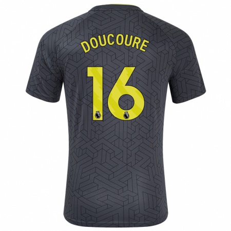 Kandiny Damen Abdoulaye Doucouré #16 Schwarz Gelb Auswärtstrikot Trikot 2024/25 T-Shirt