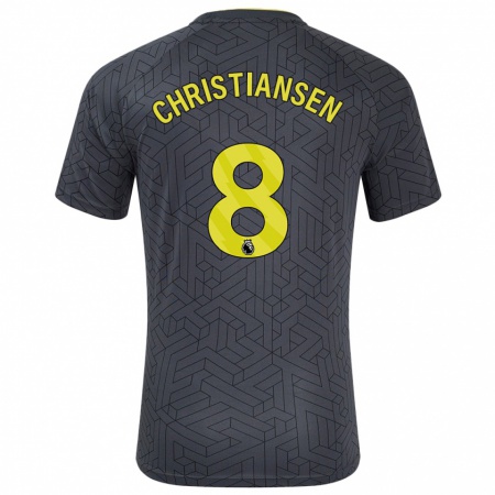 Kandiny Damen Izzy Christiansen #8 Schwarz Gelb Auswärtstrikot Trikot 2024/25 T-Shirt