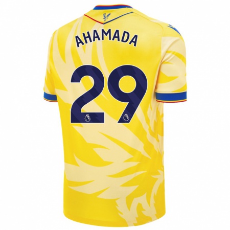 Kandiny Damen Naouirou Ahamada #29 Gelb Auswärtstrikot Trikot 2024/25 T-Shirt